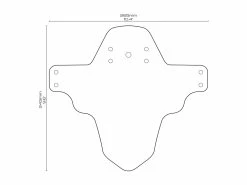 All-mountain-style ALL MOUNTAIN STYLE Mudguard – Black & White -Cykel Salgsbutik 12345