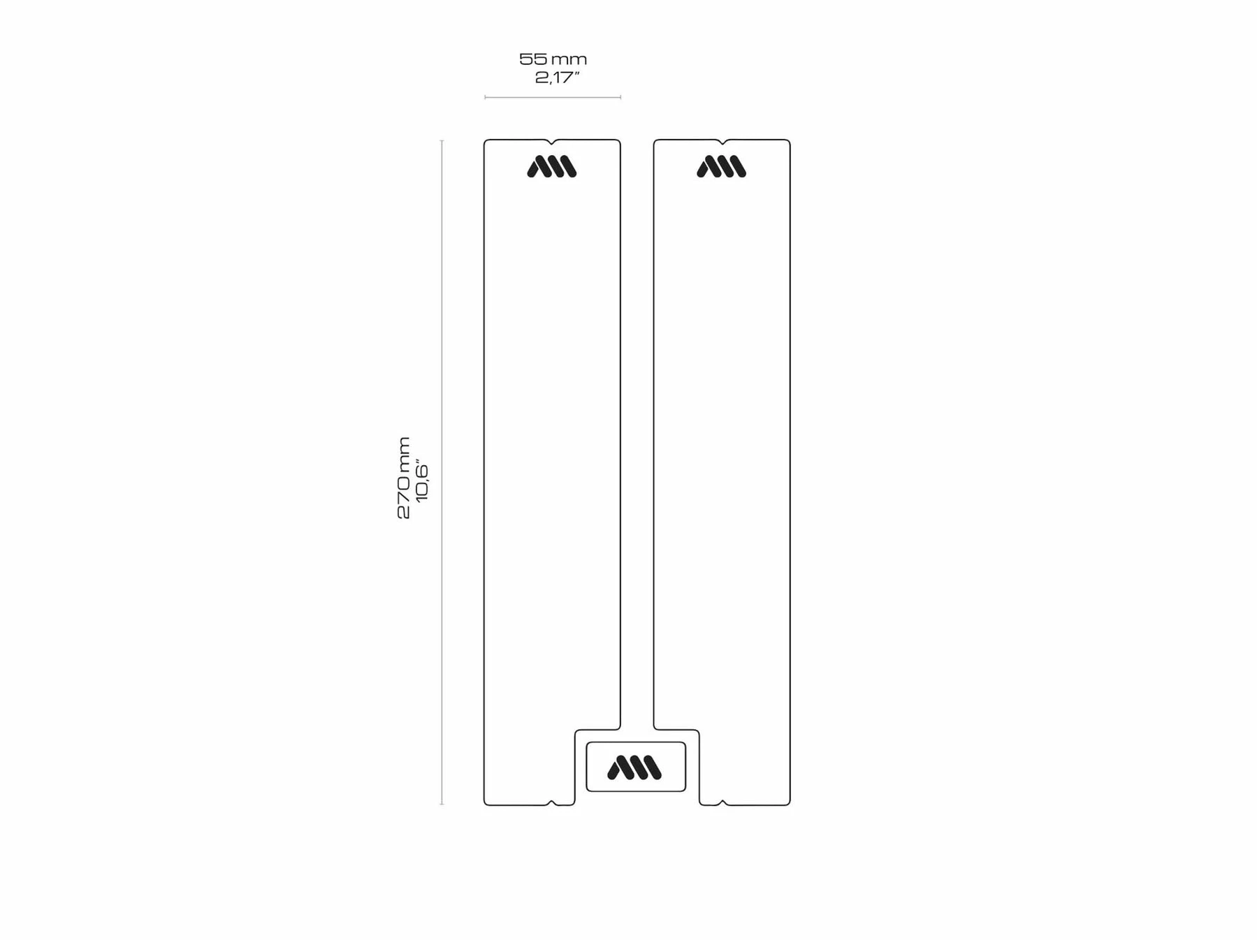 All-mountain-style All Mountain Style Forgaffel Beskyttelsfolie – Klar 7 All-mountain-style All Mountain Style Forgaffel Beskyttelsfolie – Klar - Billede 5