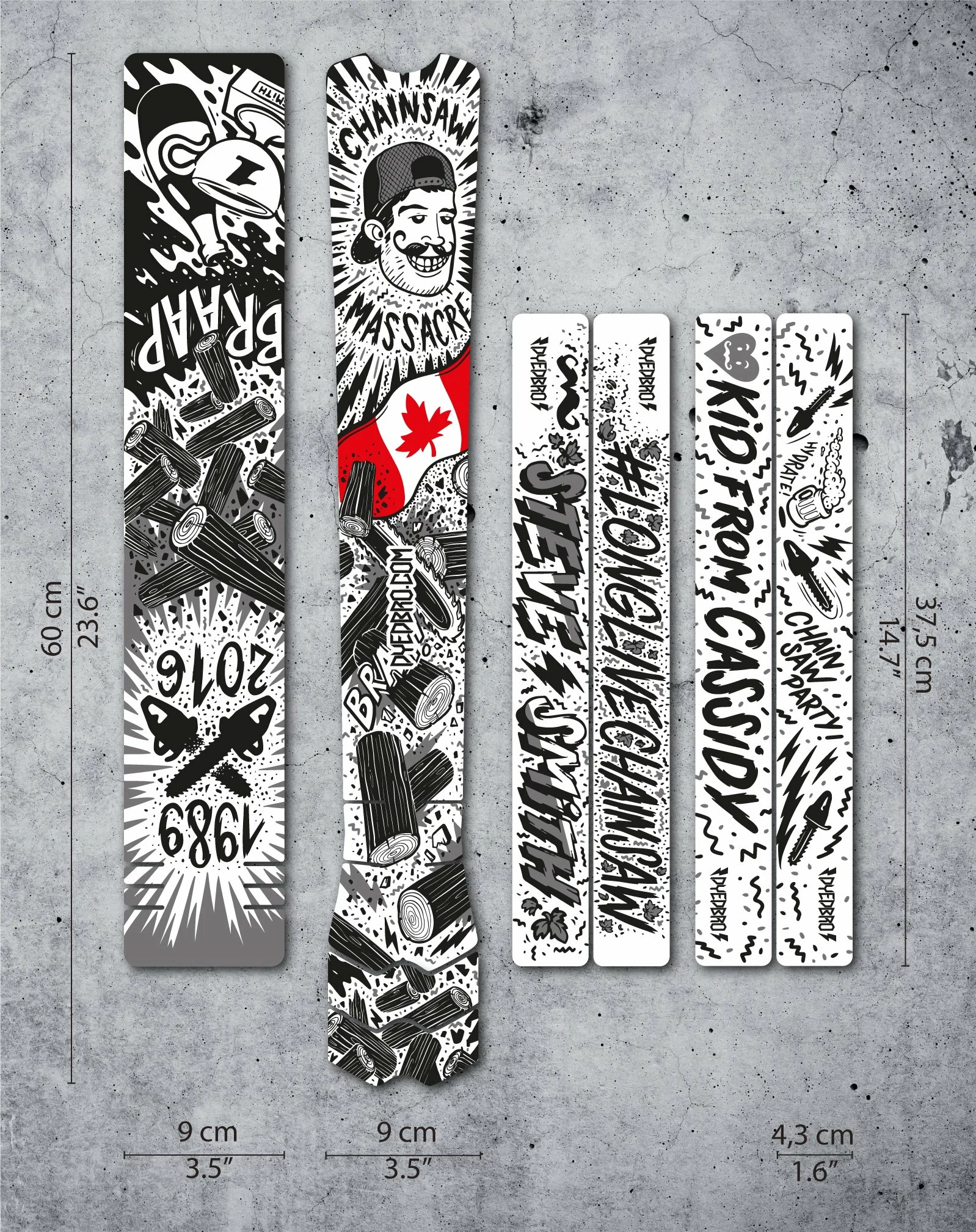 DyedBro Chainsaw Rammefolie – Sort 8 DyedBro Chainsaw Rammefolie – Sort - Billede 6