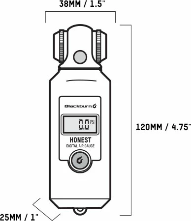 Blackburn Dæktryksmåler Honest Digital 6 Blackburn Dæktryksmåler Honest Digital - Billede 4