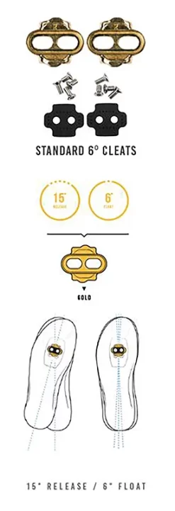 CrankBrothers Cleats Standard Release (15 Grader) – Float 6 Grader -Cykel Salgsbutik cb10060 2 jpg