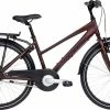 Winther 300 24" Pige 7g Fod/VB -Cykel Salgsbutik winther 300 alu girl 24in mat dark red cykel basen